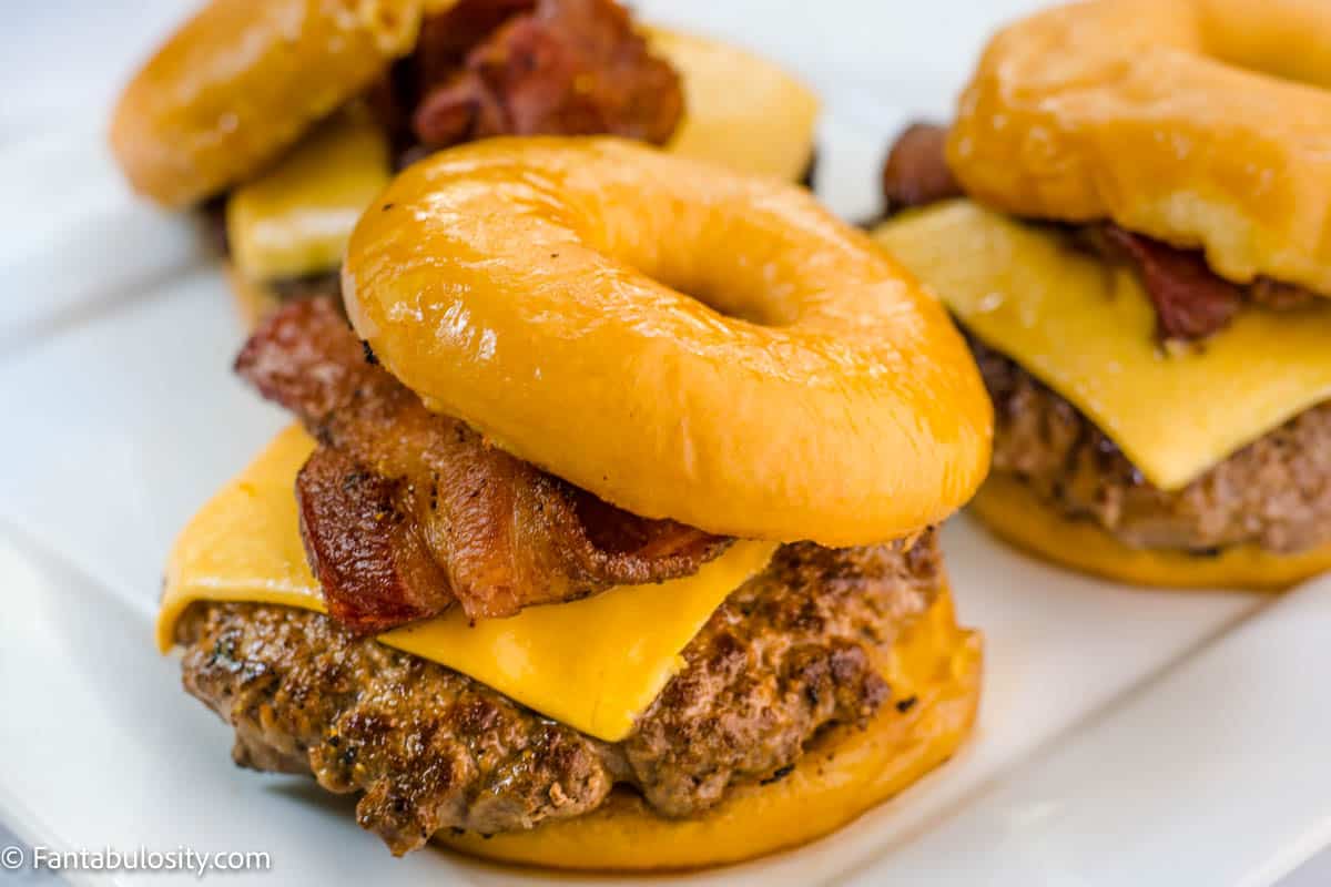 Donut burgers at Donut Wheel