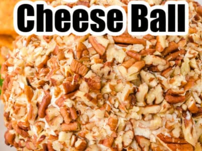 Pecan covered ranch cheese ball
