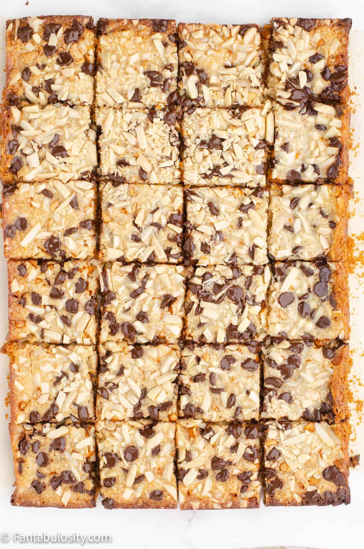 Hello Dolly Bars Cut in to Squares