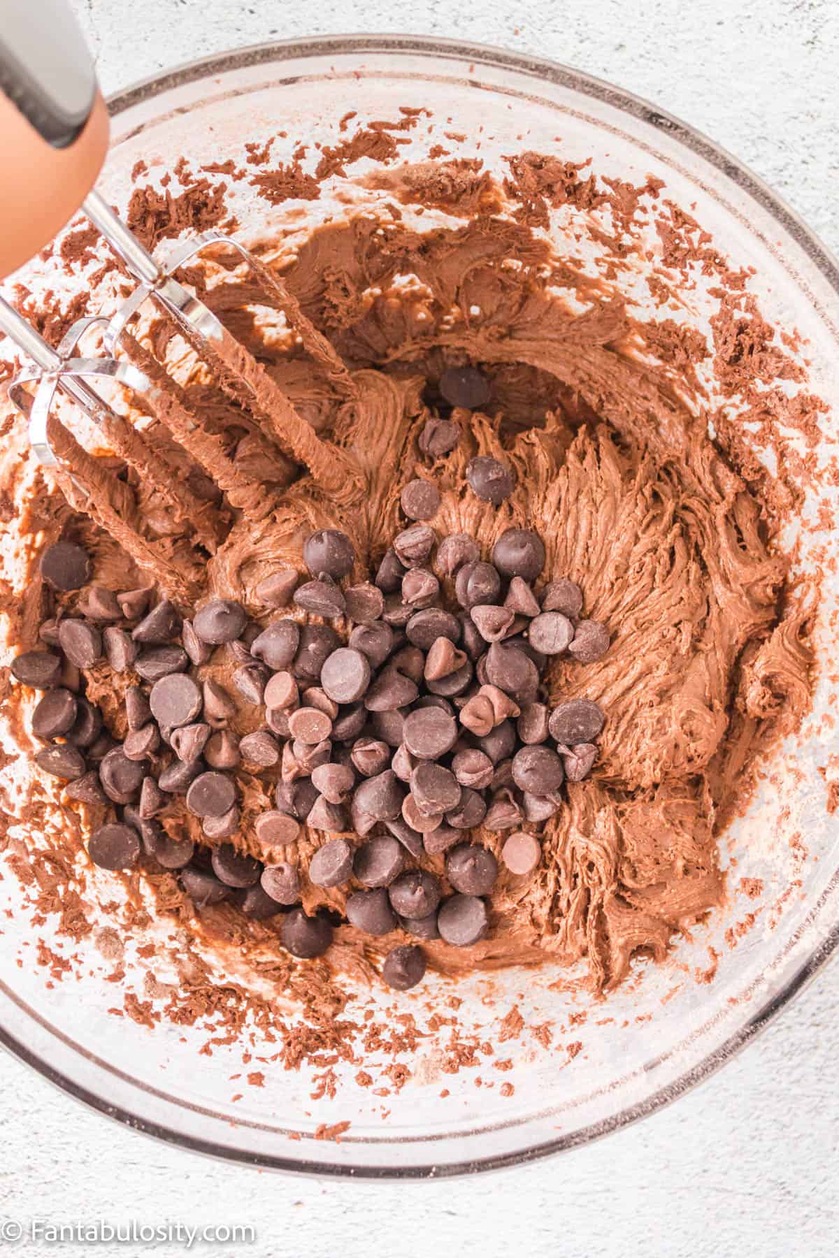 Stir in chocolate chips.