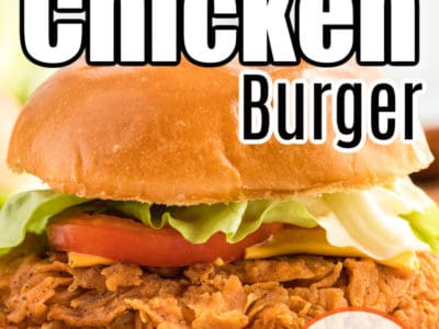 crispy chicken zinger burger