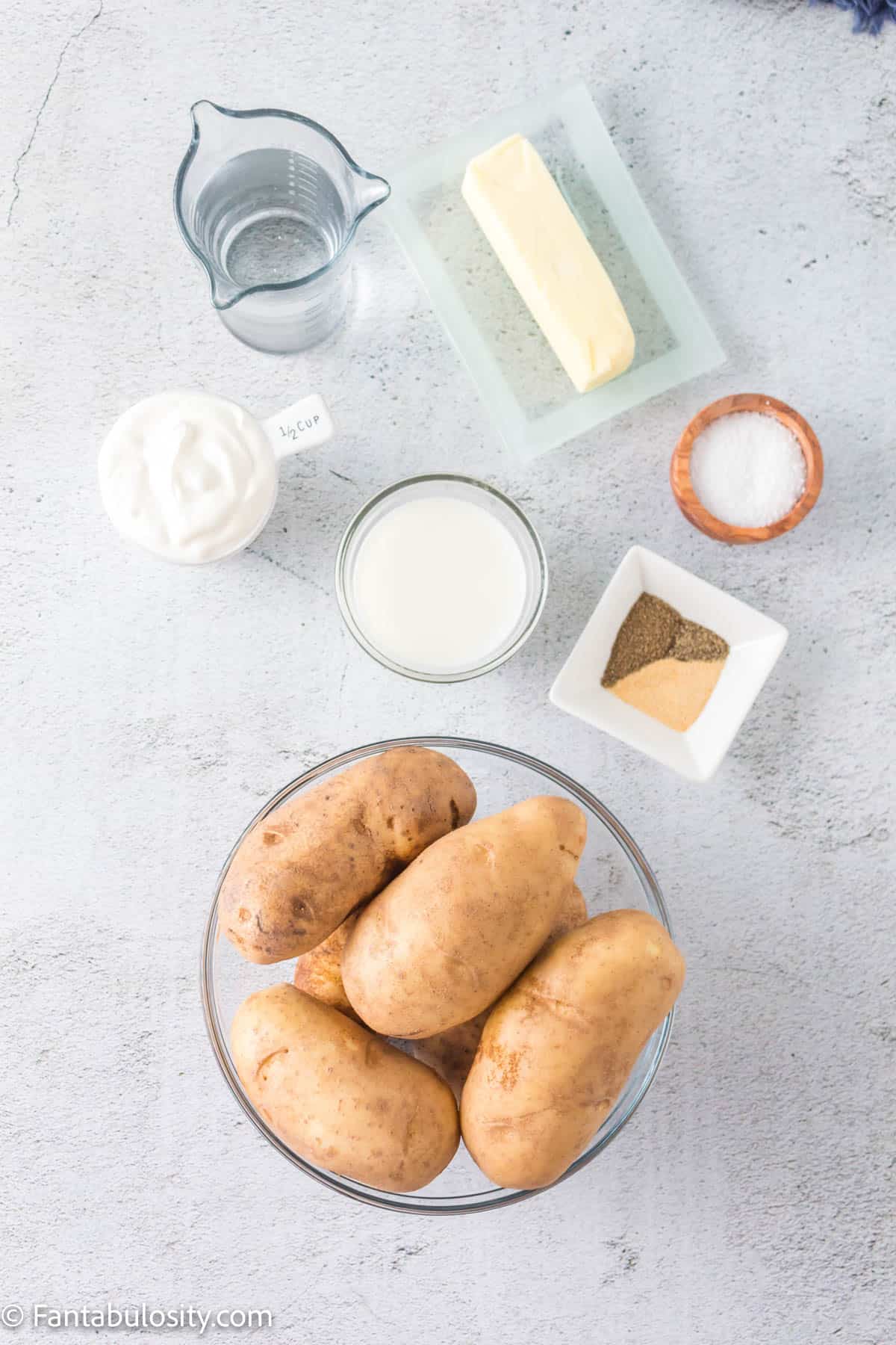 Ingredients for Instant Pot Mashed Potatoes