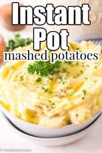 instant pot mashed potatoes in bowl