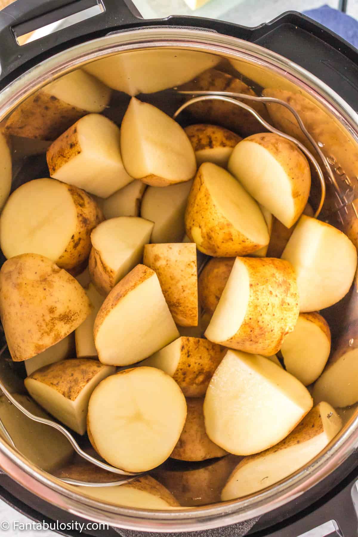 Cut potatoes in Instant Pot