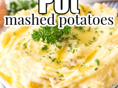 instant pot mashed potatoes in bowl