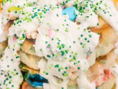 lucky charms pancakes with white chocolate
