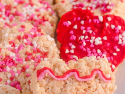 Valentine Heart Rice Krispy Treats