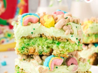 Lucky Charms Bars stacked