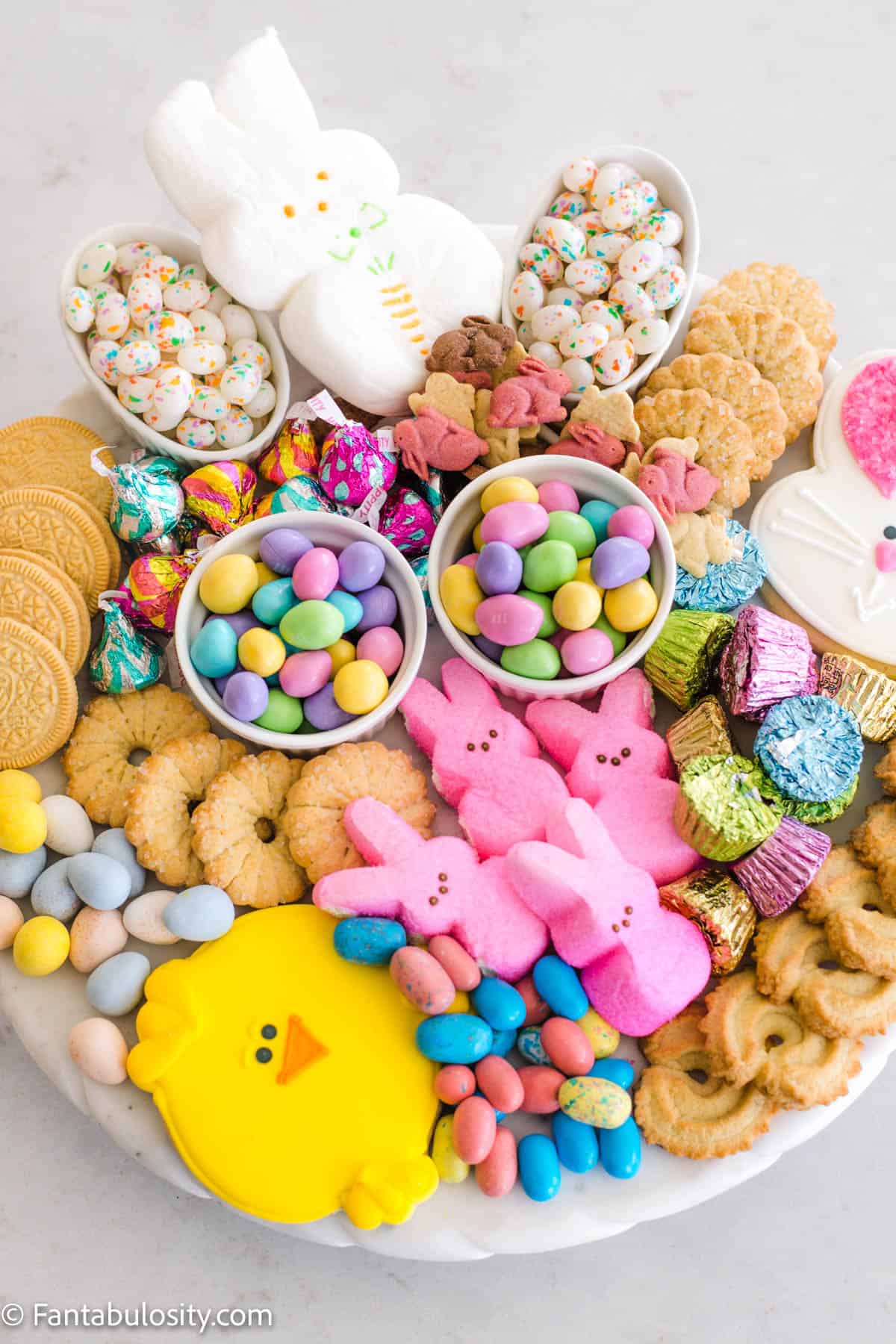 Full platter of Easter desserts