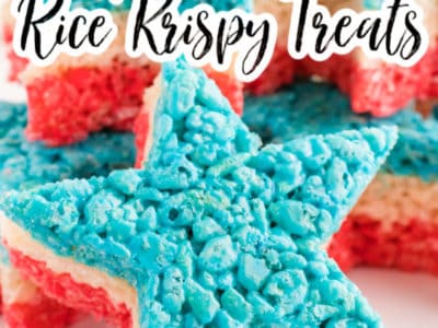 star shaped rice krispie treat with text on image