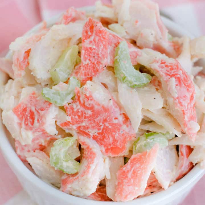 The BEST Crab Salad Recipe Fantabulosity   Crab Salad 720x720 