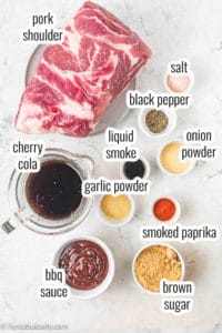 ingredients for pulled pork