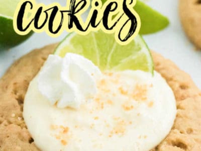 key lime cookies with text on image