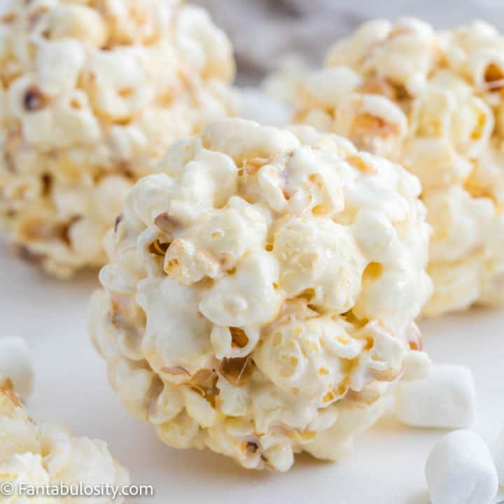 EASY Marshmallow Marshmallow Popcorn Balls Fantabulosity