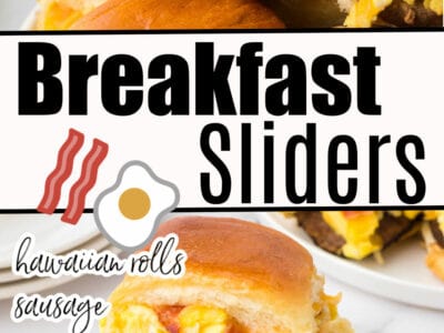 breakfast sliders images in collage