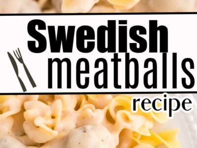swedish meatballs in image collage