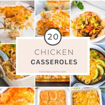 Chicken Casserole recipes image collage.