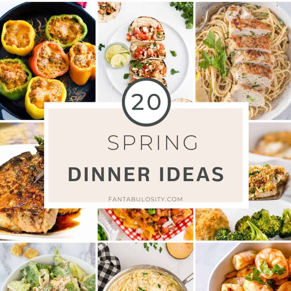 20 Spring Dinner Ideas Fantabulosity