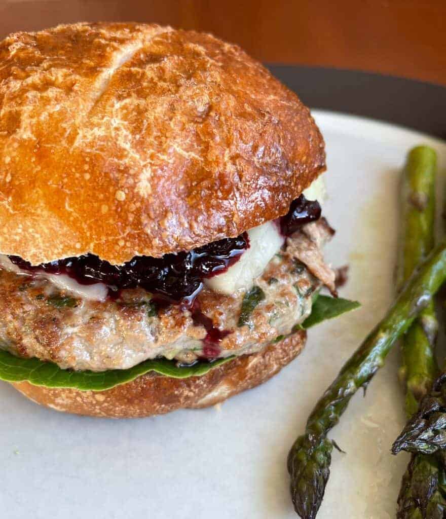 duck burgers with cherry ketchup
