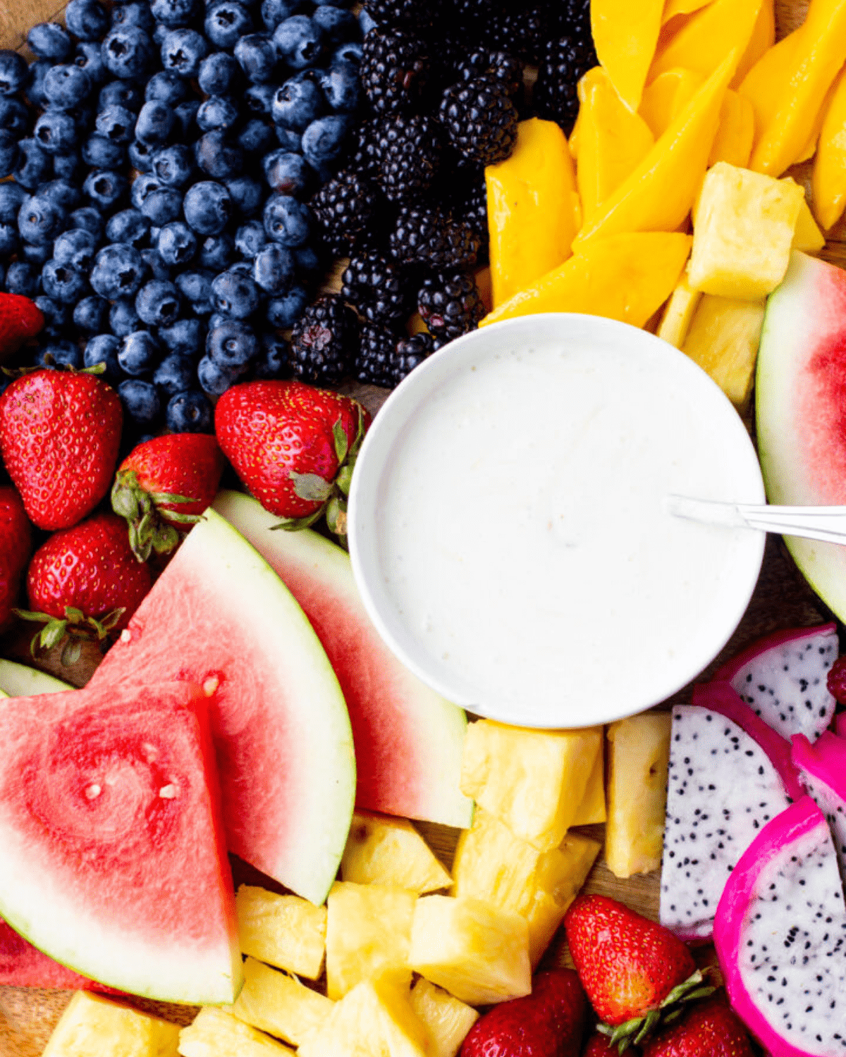 fresh fruits on a charcuterie board