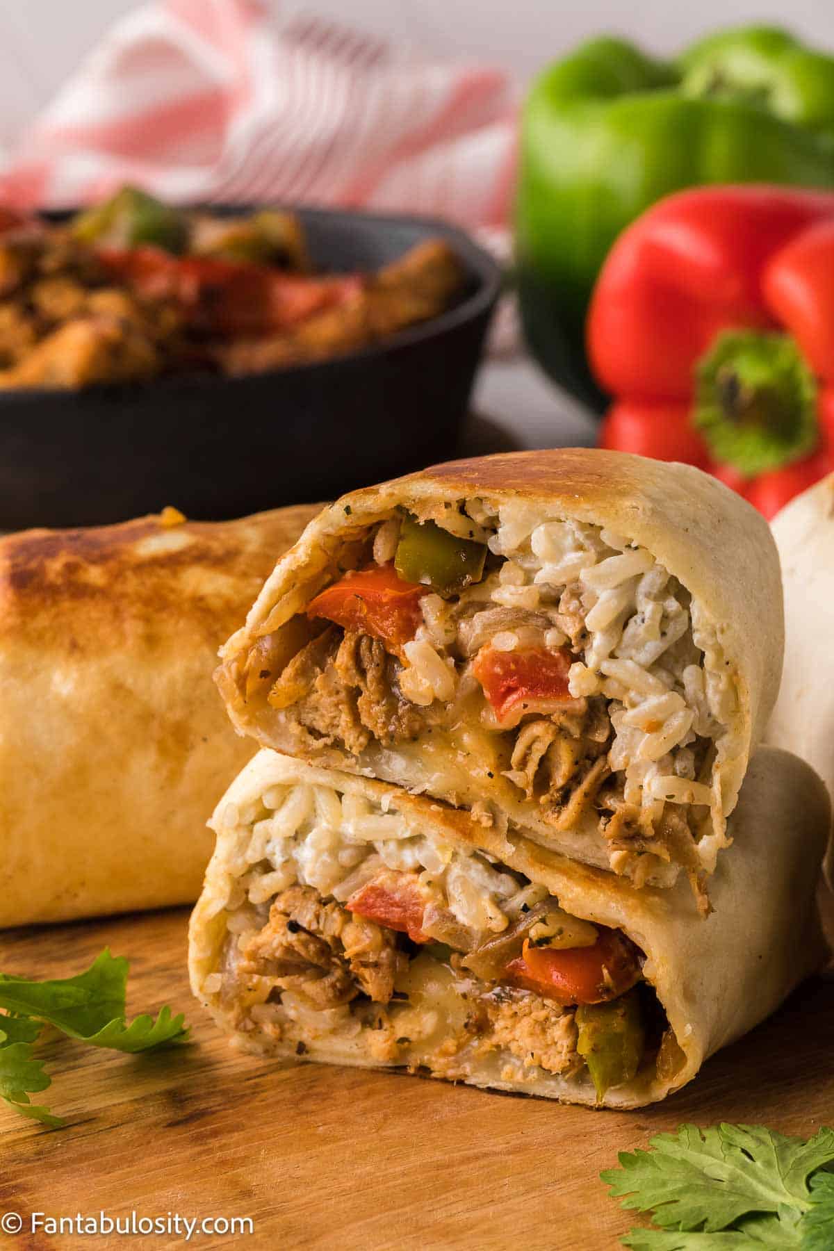 Chicken Fajitas Wrap - Fantabulosity