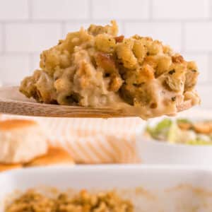 Spoonful of Stove Top Stuffing Chicken Casserole.