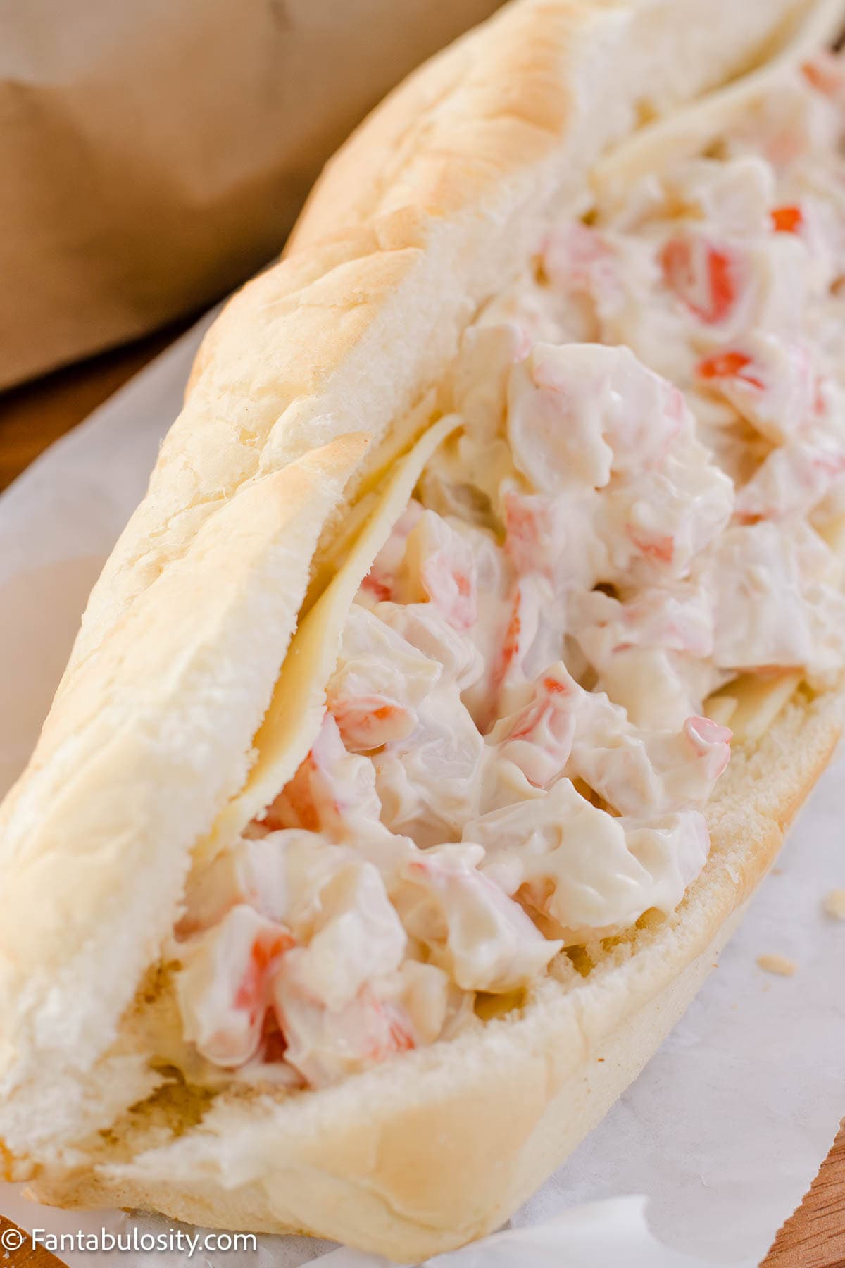Copycat Seafood Crab Sandwich.