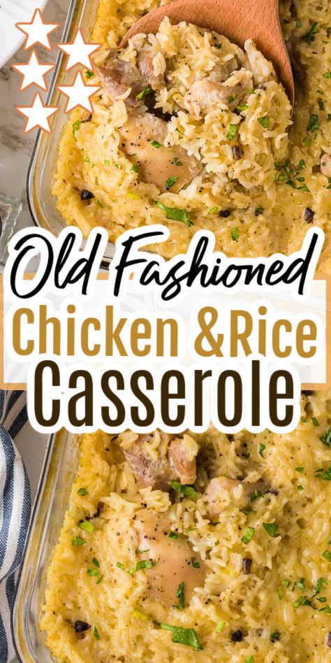 Old Fashioned Chicken and Rice Casserole - Fantabulosity