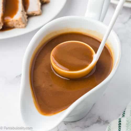 Easy Easy Homemade Pork Gravy Recipe with Drippings with Drippings