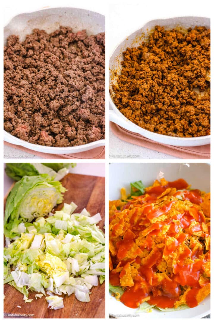 Dorito Taco Salad with Catalina Dressing - Fantabulosity