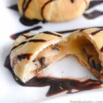 Crescent rolls stuffed with cookie dough.