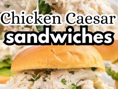 Chicken Caesar Sandwich on buns.