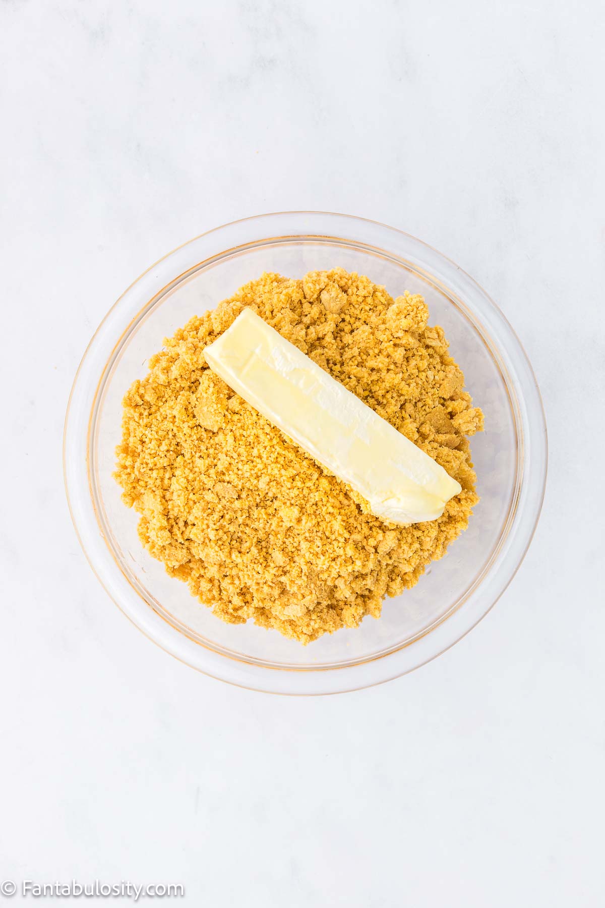 Lemon Oreo cookie crust for lemon dump cake.