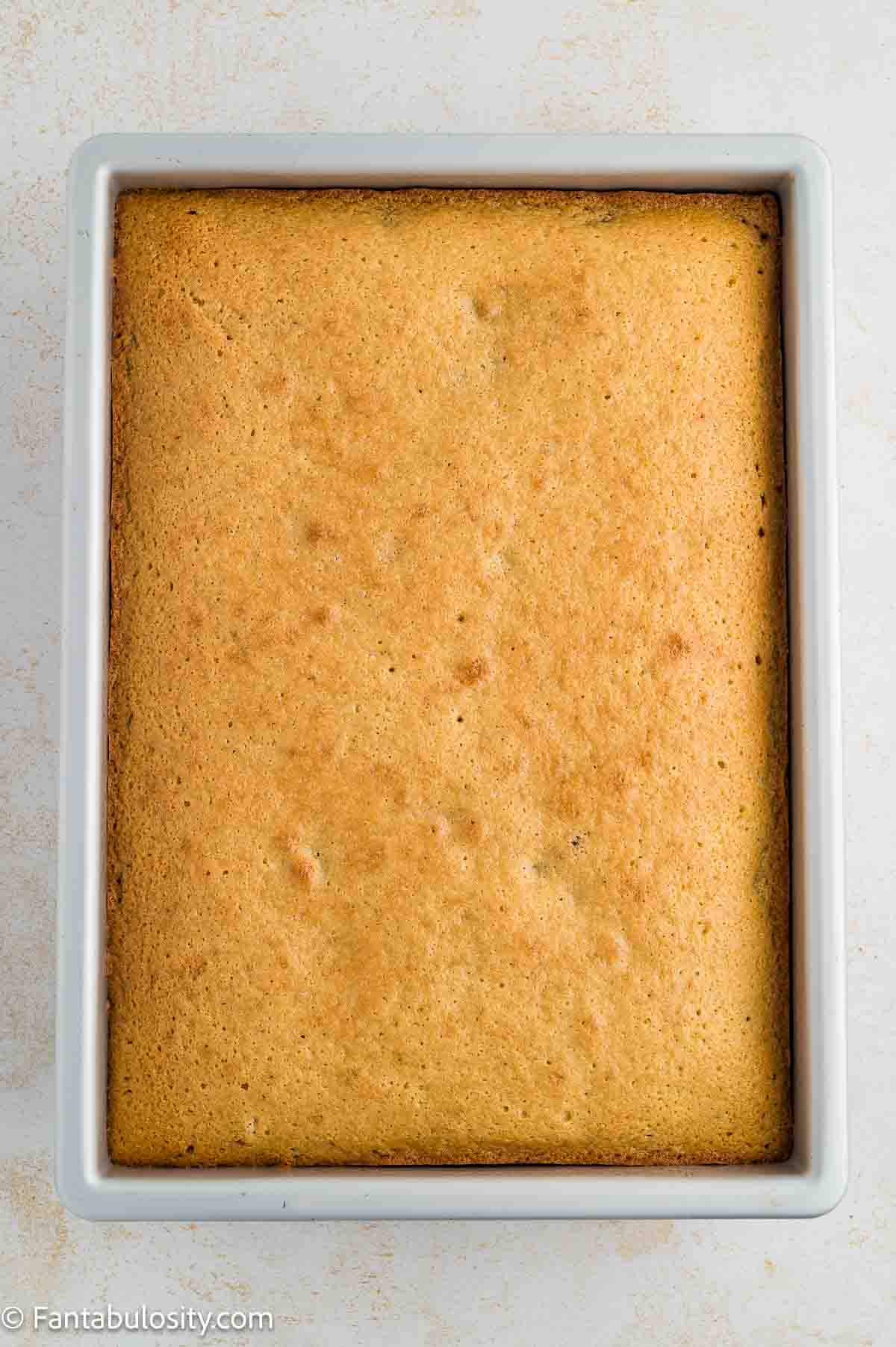 Baked sock-it-to-me cake in a 9x13 baking pan.