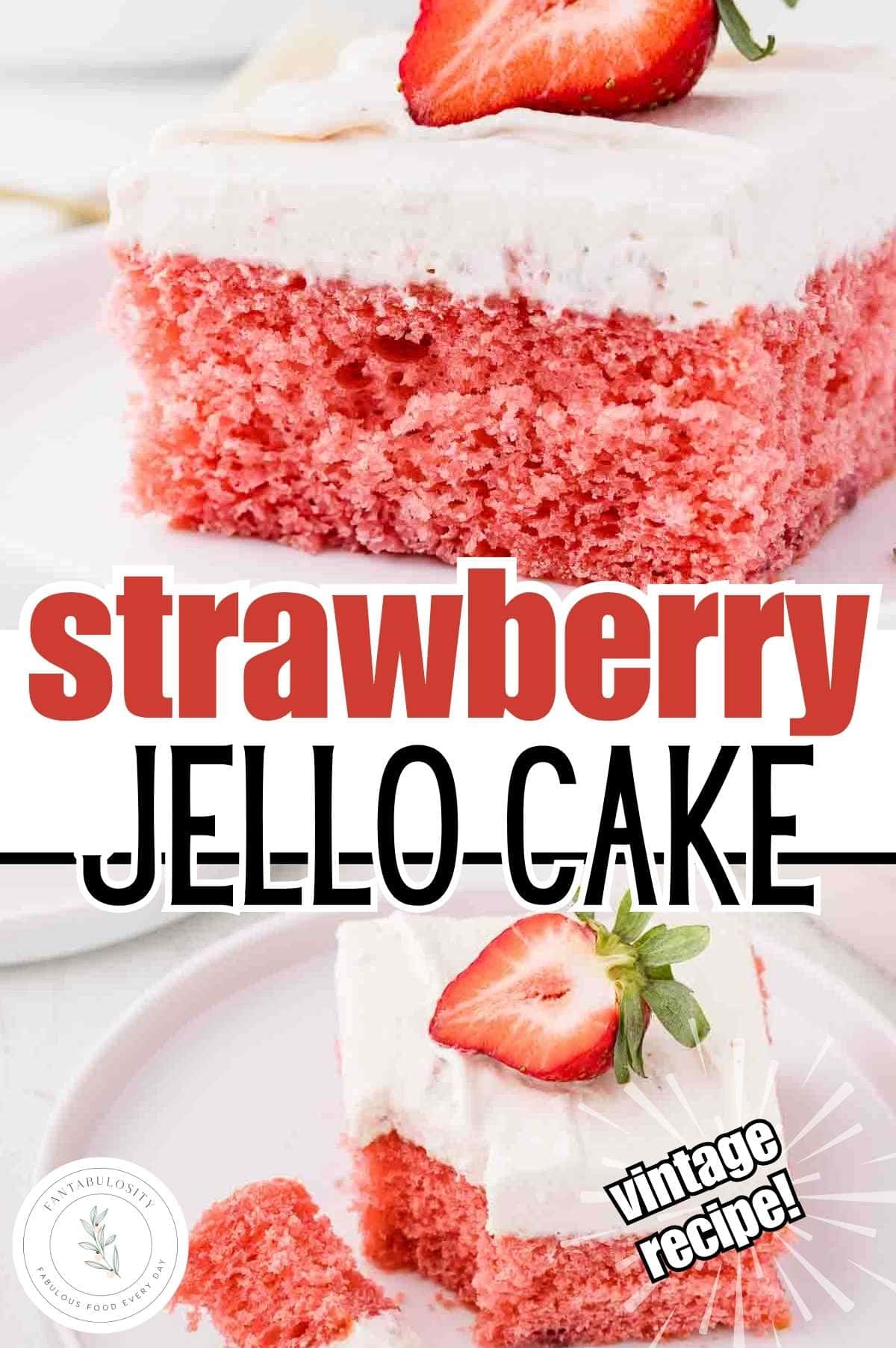 Strawberry Jello Cake (Easy, Moist Strawberry Cake with Jello