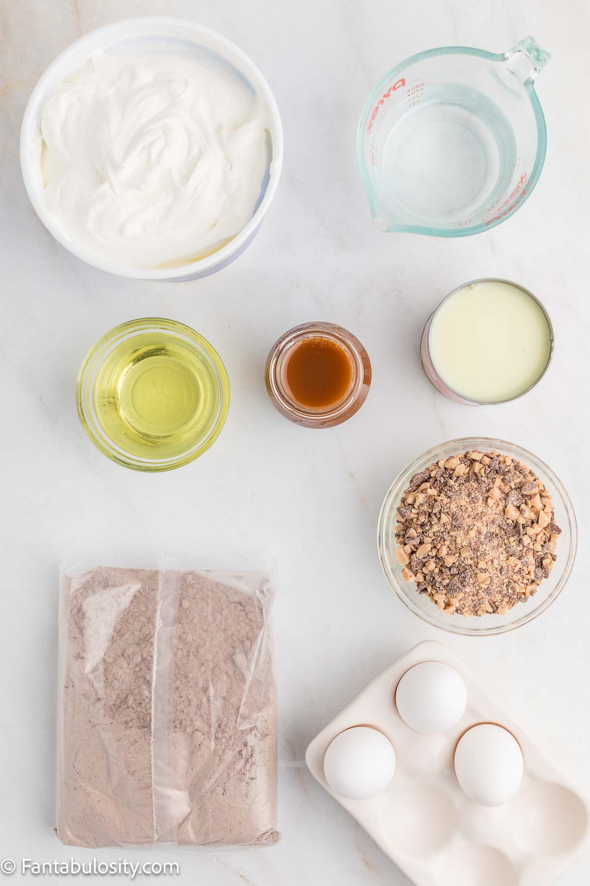 Ingredients on counter to make Better Than Anything. 